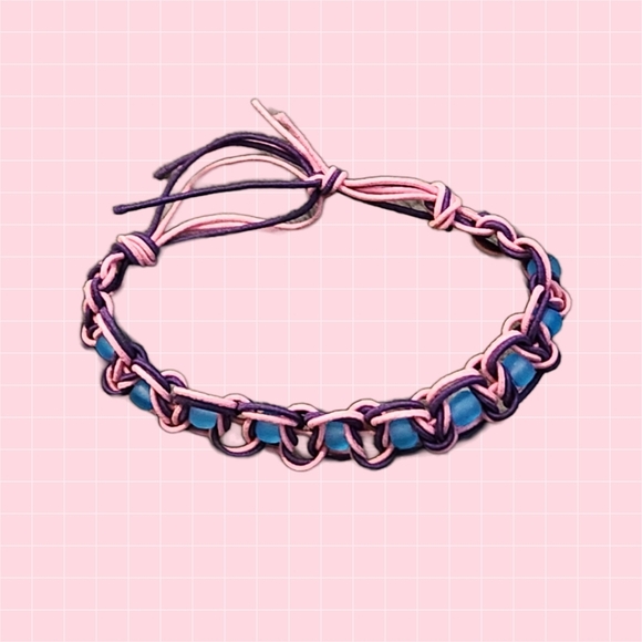Jewelry - Pink and Purple Braided Bracelet